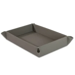 Cassigoli Vide-Poche Michelangelo 19 in pelle grigio luna