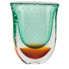 Officine di Murano 1295 Vrmbicolr Vaso in turchese e ambra